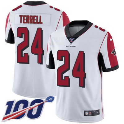 Nike Atlanta Falcons #24 A.J. Terrell White Youth Stitched NFL 100th Season Vapor Untouchable Limited Jersey Youth